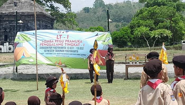 Selama 2 Hari Penggalang Tingkat 1 SDN Tahunan Di Gembleng Mental dan Kepribadian